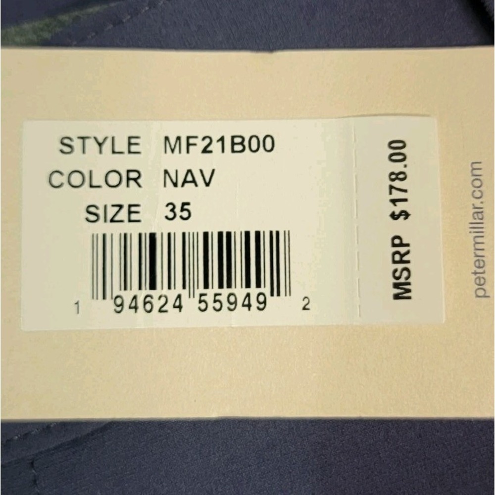 NWT Peter Millar Crown Pants Mens 35x32 Navy Blue Apres Ski Stretch Hybrid New - Picture 9 of 9